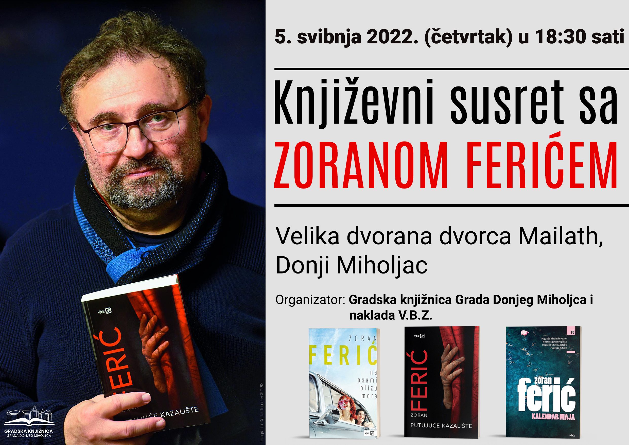 NAJAVA: Književni susret sa Zoranom Ferićem
