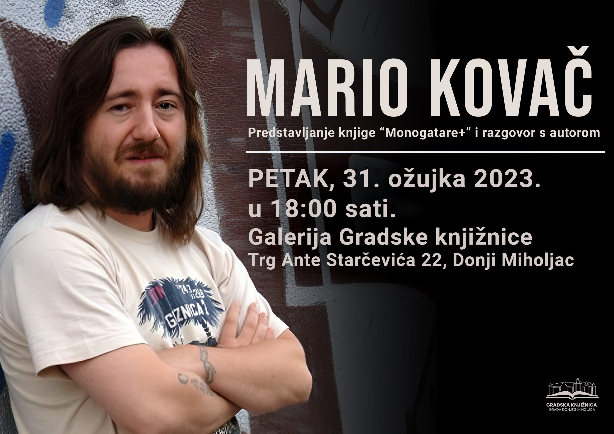 MARIO KOVAČ – Predstavljanje knjige i razgovor s autorom